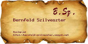 Bernfeld Szilveszter névjegykártya